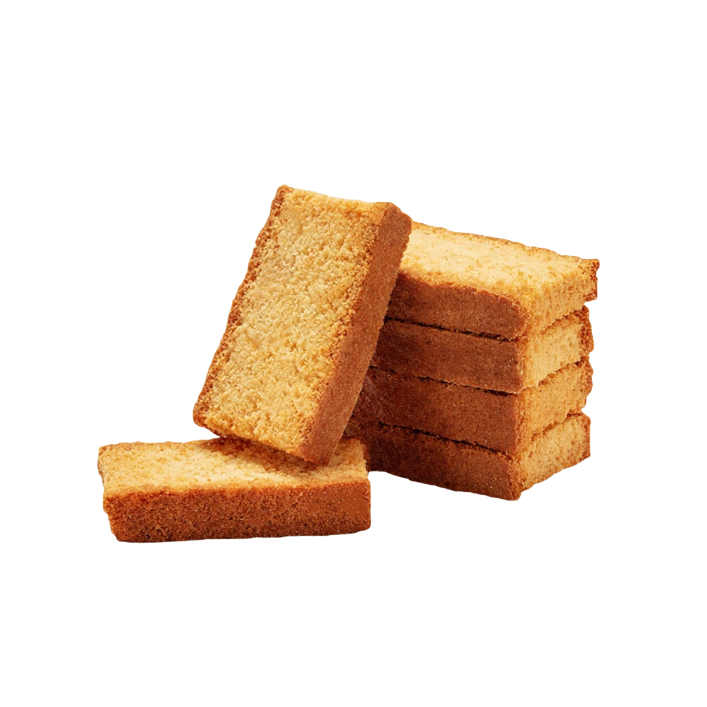 Cake Rusk Made with Alshahbaz Fine - Premium Grade Fine Atta 